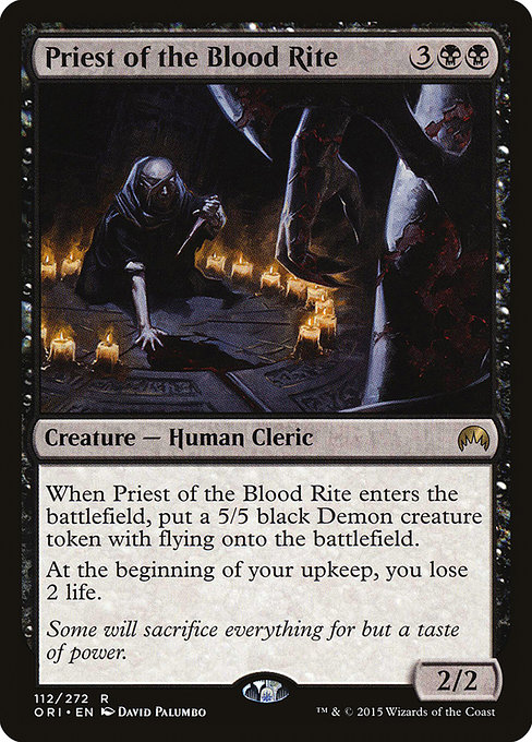 Magic the Gathering Card - Priest of the Blood Rite - MTG Circle