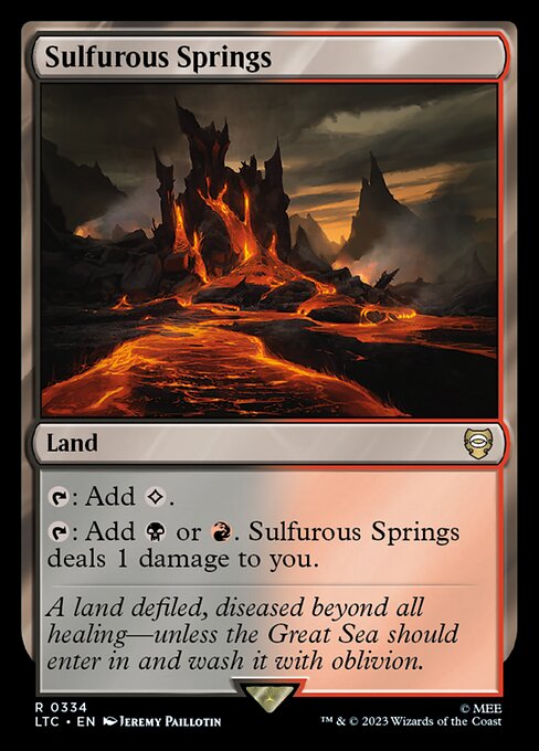 Magic the Gathering Card - Sulfurous Springs - MTG Circle