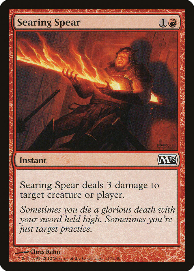Magic the Gathering Card - Searing Spear - MTG Circle
