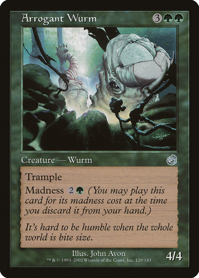 Magic the Gathering Card - Arrogant Wurm - MTG Circle