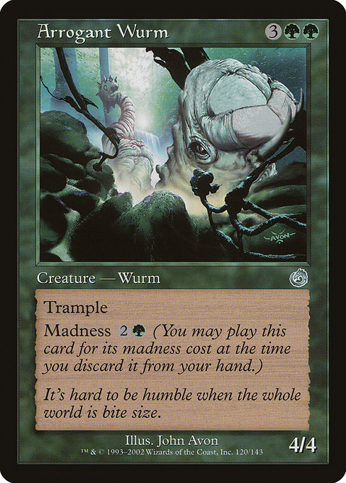 Magic the Gathering Card - Arrogant Wurm - MTG Circle