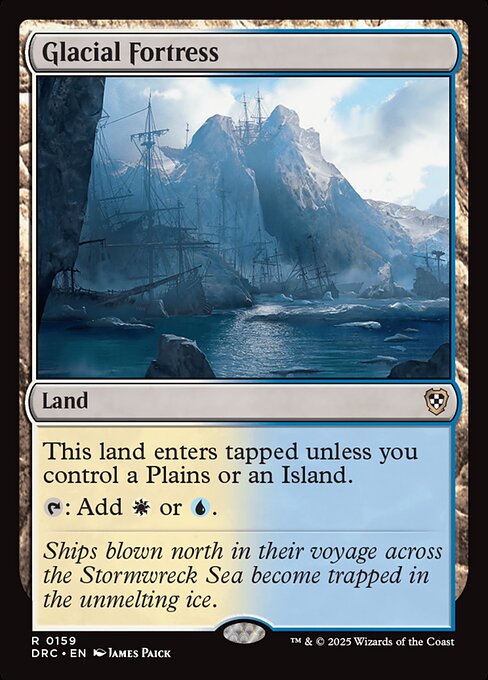 Magic the Gathering Card - Glacial Fortress - MTG Circle