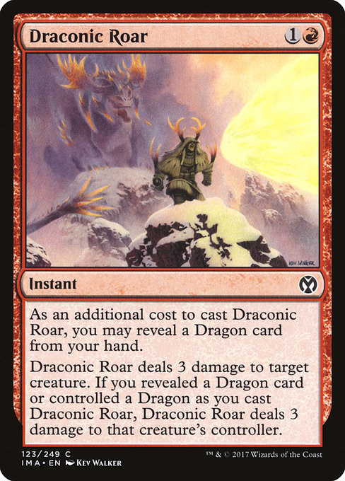 Magic the Gathering Card - Draconic Roar - MTG Circle