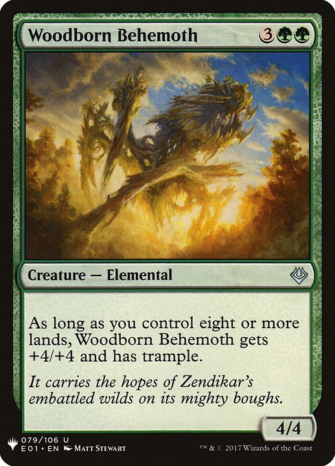Magic the Gathering Card - Woodborn Behemoth - MTG Circle