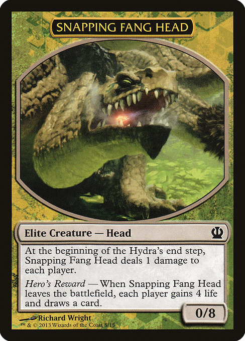 Magic the Gathering Card - Snapping Fang Head - MTG Circle