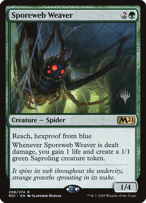 Magic the Gathering Card - Sporeweb Weaver - MTG Circle
