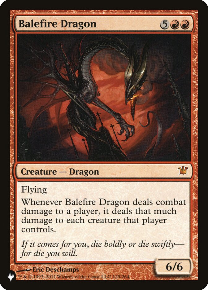 Magic the Gathering Card - Balefire Dragon - MTG Circle