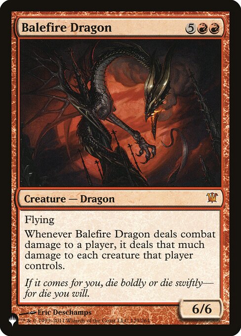 Magic the Gathering Card - Balefire Dragon - MTG Circle