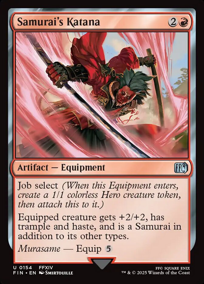 Magic the Gathering Card - Samurai's Katana - MTG Circle