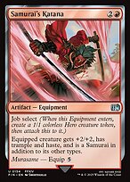 Magic the Gathering Card - Samurai's Katana - MTG Circle