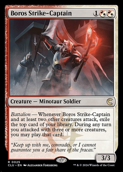 Magic the Gathering Card - Boros Strike-Captain - MTG Circle