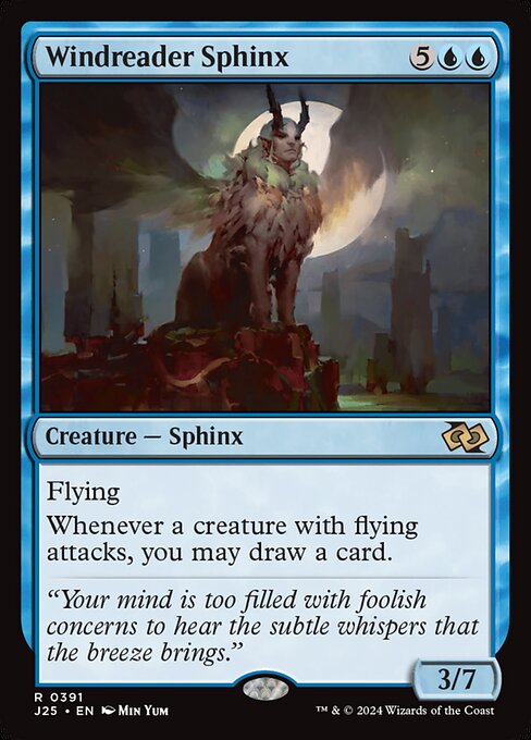 Magic the Gathering Card - Windreader Sphinx - MTG Circle