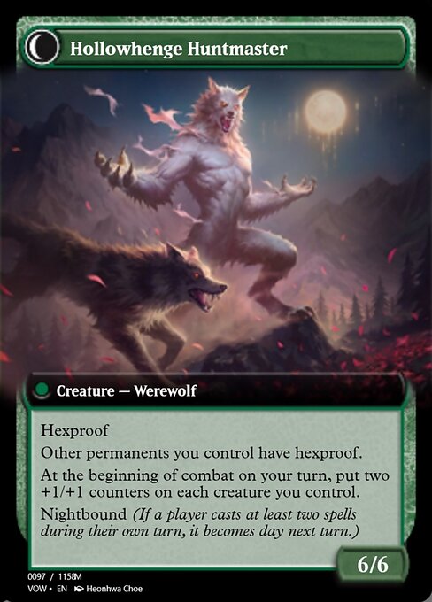 Magic the Gathering Card - Hollowhenge Huntmaster - MTG Circle