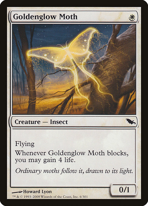 Magic the Gathering Card - Goldenglow Moth - MTG Circle