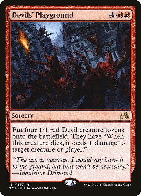 Magic the Gathering Card - Devils' Playground - MTG Circle