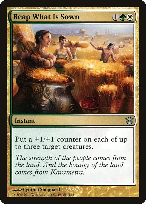 Magic the Gathering Card - Reap What Is Sown - MTG Circle