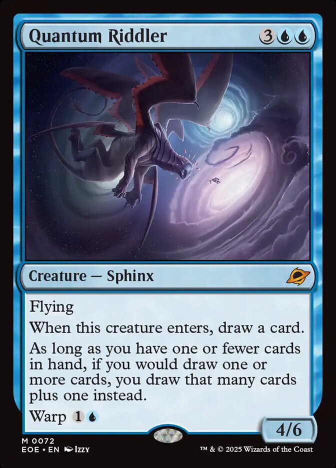 Magic the Gathering Card - Quantum Riddler - MTG Circle