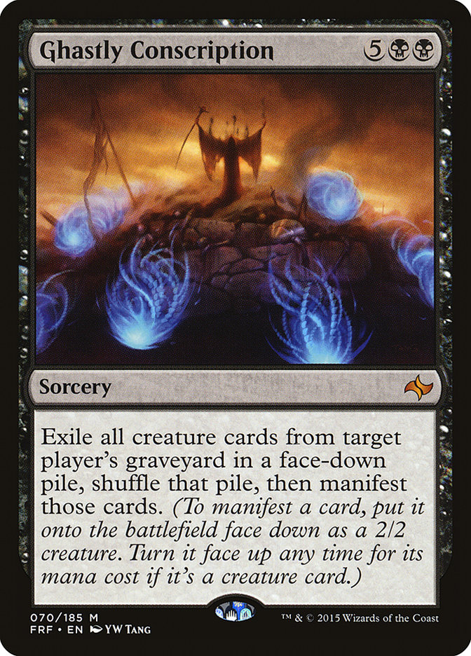 Magic the Gathering Card - Ghastly Conscription - MTG Circle