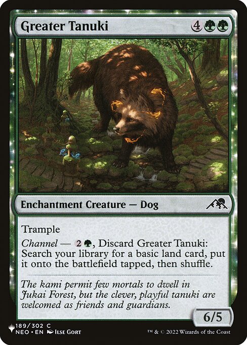 Magic the Gathering Card - Greater Tanuki - MTG Circle