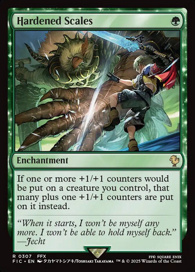 Magic the Gathering Card - Hardened Scales - MTG Circle