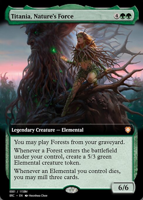 Magic the Gathering Card - Titania, Nature's Force - MTG Circle
