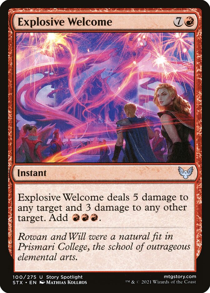 Magic the Gathering Card - Explosive Welcome - MTG Circle