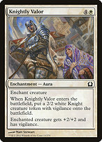 Magic the Gathering Card - Knightly Valor - MTG Circle