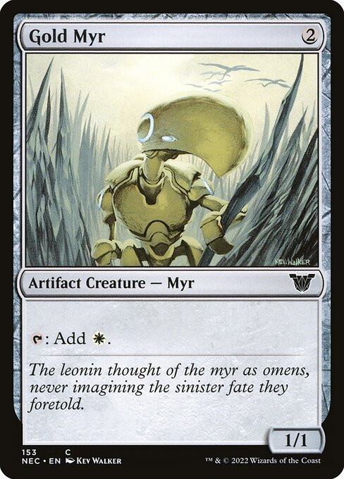 Magic the Gathering Card - Gold Myr - MTG Circle