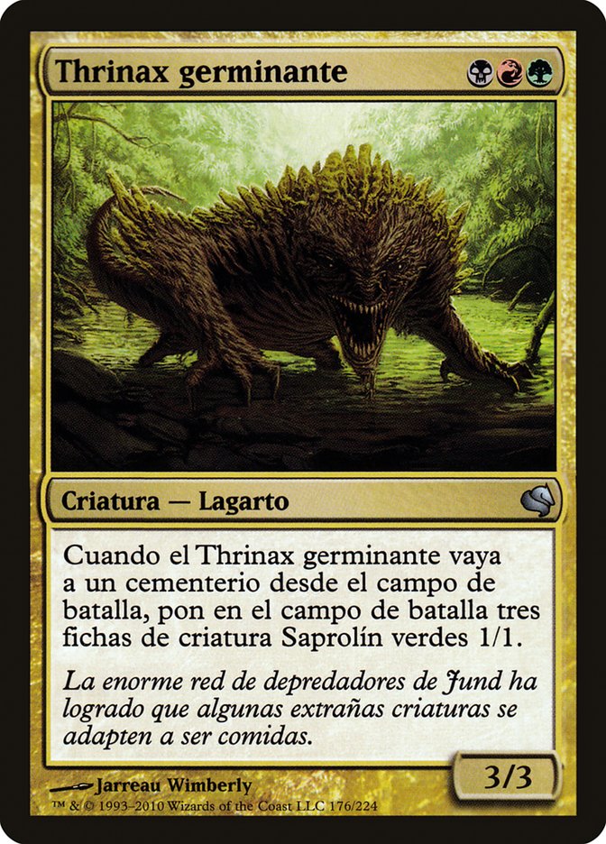 Magic the Gathering Card - Sprouting Thrinax - MTG Circle