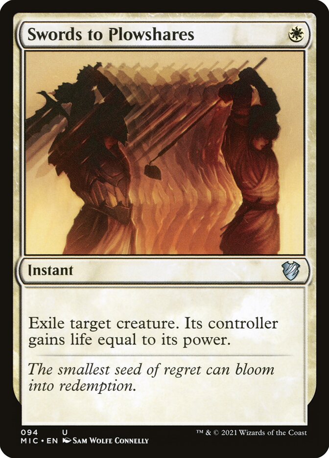 Magic the Gathering Card - Swords to Plowshares - MTG Circle