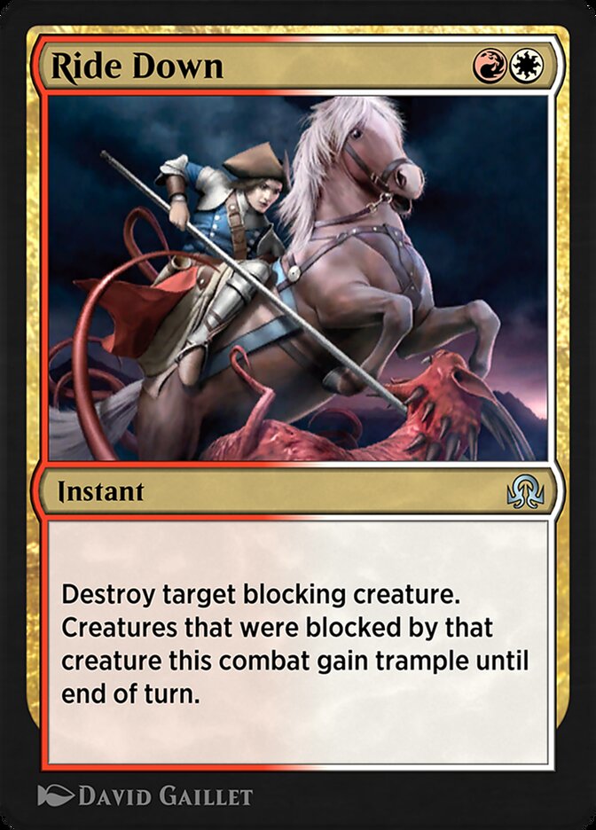 Magic the Gathering Card - Ride Down - MTG Circle