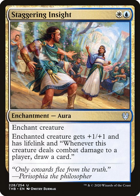 Magic the Gathering Card - Staggering Insight - MTG Circle