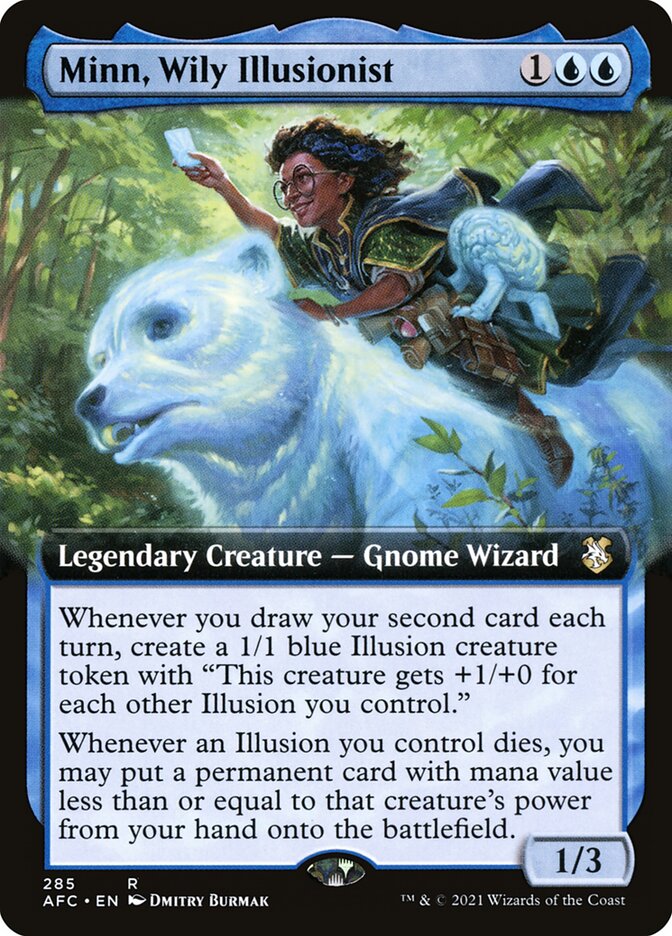 Magic the Gathering Card - Minn, Wily Illusionist - MTG Circle