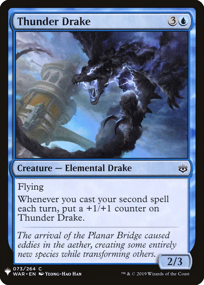 Magic the Gathering Card - Thunder Drake - MTG Circle