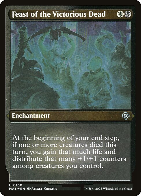 Magic the Gathering Card - Feast of the Victorious Dead - MTG Circle