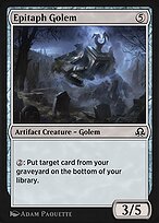 Magic the Gathering Card - Epitaph Golem - MTG Circle