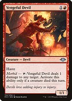 Magic the Gathering Card - Vengeful Devil - MTG Circle