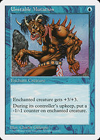 Magic the Gathering Card - Unstable Mutation - MTG Circle