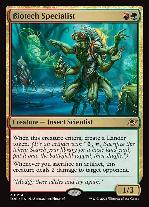 Magic the Gathering Card - Biotech Specialist - MTG Circle
