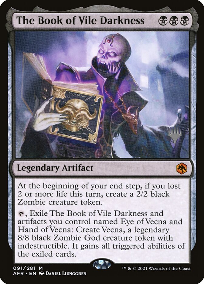 Magic the Gathering Card - The Book of Vile Darkness - MTG Circle