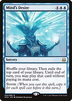 Magic the Gathering Card - Mind's Desire - MTG Circle