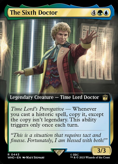 Magic the Gathering Card - The Sixth Doctor - MTG Circle
