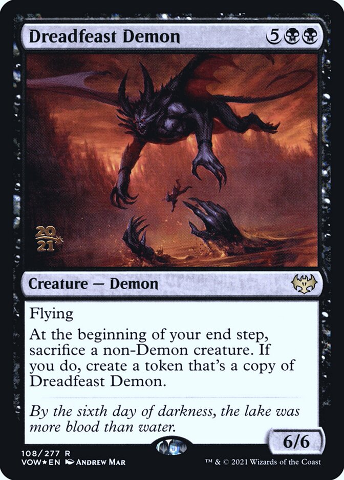Magic the Gathering Card - Dreadfeast Demon - MTG Circle