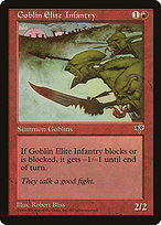Magic the Gathering Card - Goblin Elite Infantry - MTG Circle