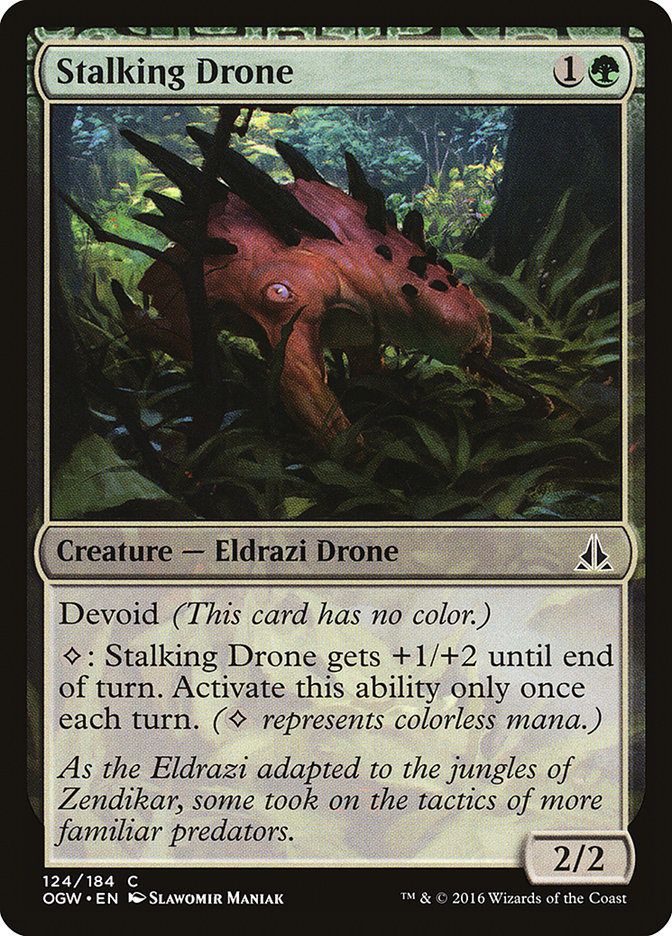 Magic the Gathering Card - Stalking Drone - MTG Circle