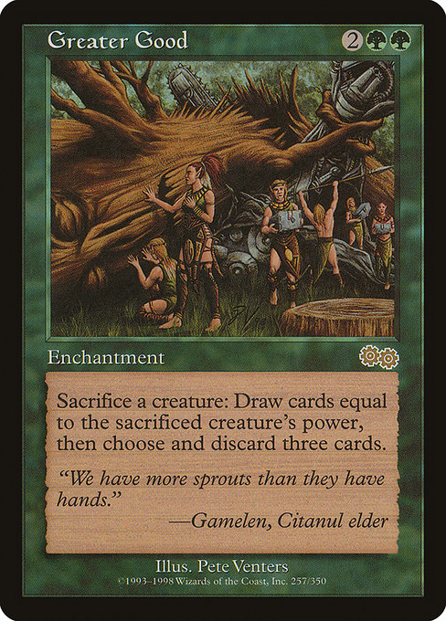 Magic the Gathering Card - Greater Good - MTG Circle