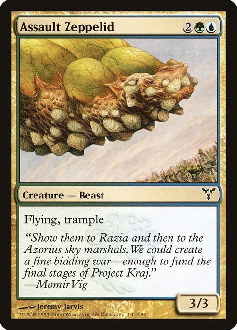 Magic the Gathering Card - Assault Zeppelid - MTG Circle