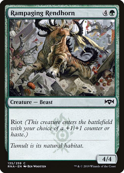Magic the Gathering Card - Rampaging Rendhorn - MTG Circle