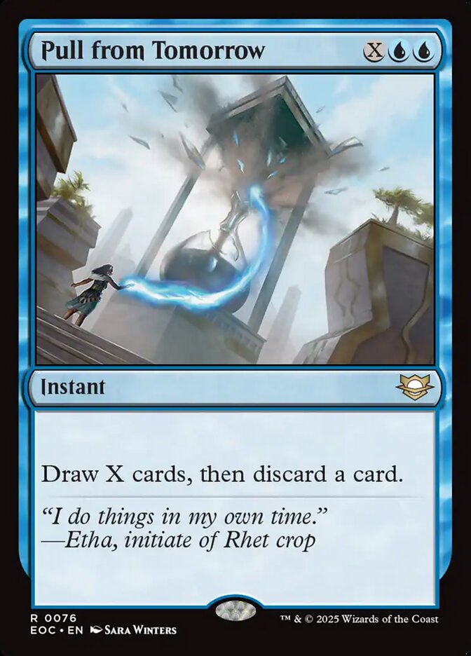 Magic the Gathering Card - Pull from Tomorrow - MTG Circle