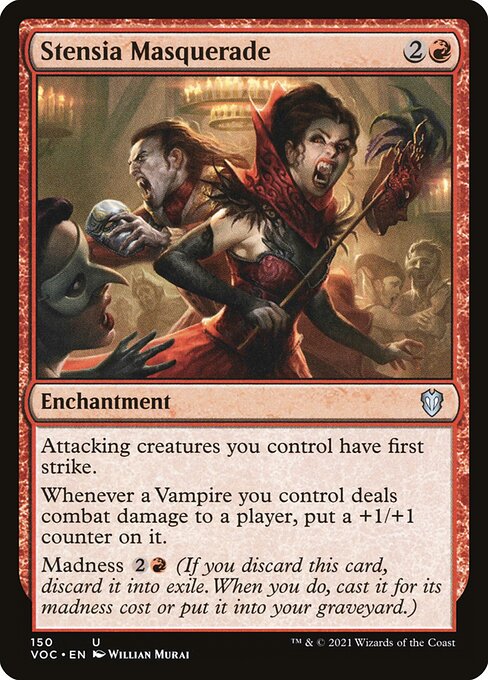 Magic the Gathering Card - Stensia Masquerade - MTG Circle